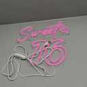 Sweet Sixteen Neon Sign Sweet 16 Neon Light 16th Birthday Pink Led Neon Light for Bedroom Home Wall Decor Birthday Gifts for Girls with Dimmable Switch and USB Powered