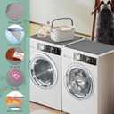 2 Pack Washer and Dryer Covers for the Top, 23.6'' x 19.7'' Silicone Rubber Mat for Laudry Machine & Dryer,Non-slip Heavy Duty Waterproof Washable Top Protector Mat Pad for Laundry & Kitchen