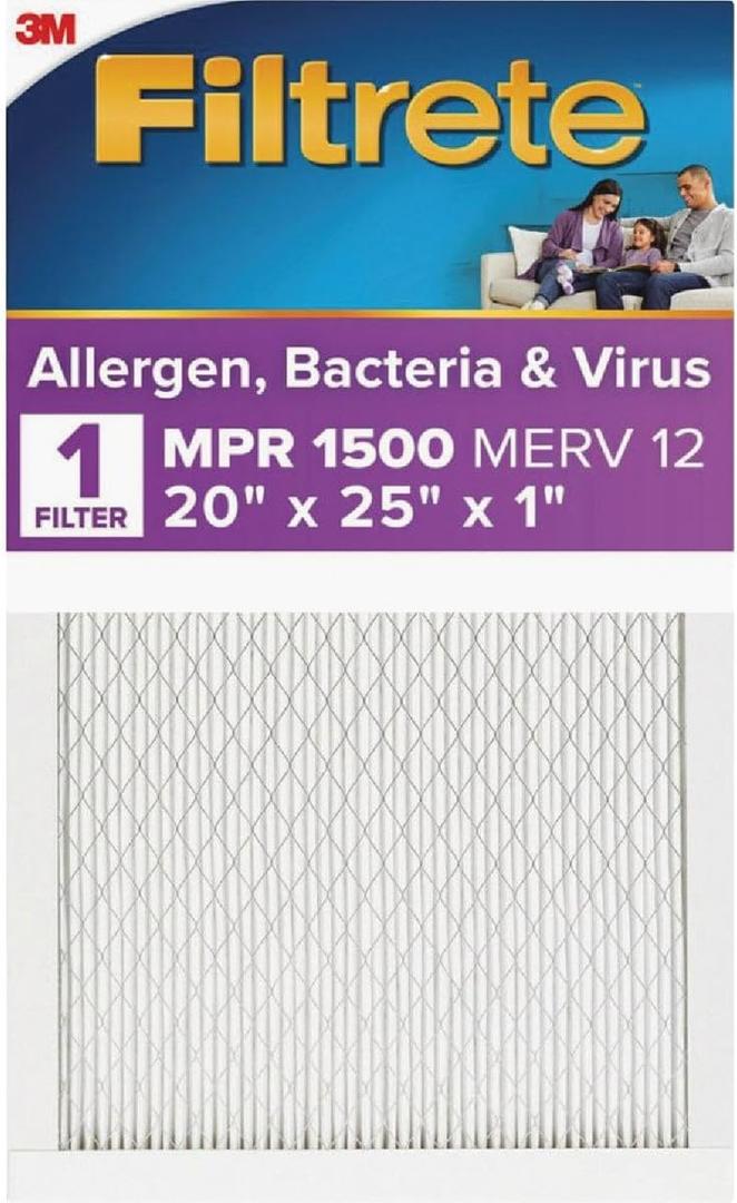 3M CORPORATION 20X25X1 INCHES FILTRETE FILTER 051111020036 per 6 EA