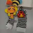 Infinno Baby Wrist Rattle Socks and Foot Finder Set, Perfect Baby Toys for 0-12 Months Newborn Boys and Girls As Shower Gifts, Garden Bug Series