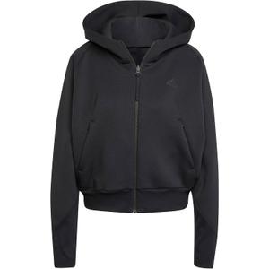 adidas womens Z.n.e. Full-zip Hoodie (XX-Small, Black)