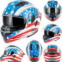 Modular Flip up Motorcycle Helmets for Men Women, DOT Approved | Dual Visor Full Face Helmet for Adult Ebike Moto ATV UTV Snowmobile ADV Cruiser Four Wheeler Street Bike with Gloves Mask
