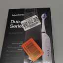 Aquasonic Duo - Dual Handle Ultra Whitening 40,000 VPM Wireless Charging Electric ToothBrushes - 3 Modes with Smart Timers - 10 Dupont Brush Heads & 2 Travel Cases Included