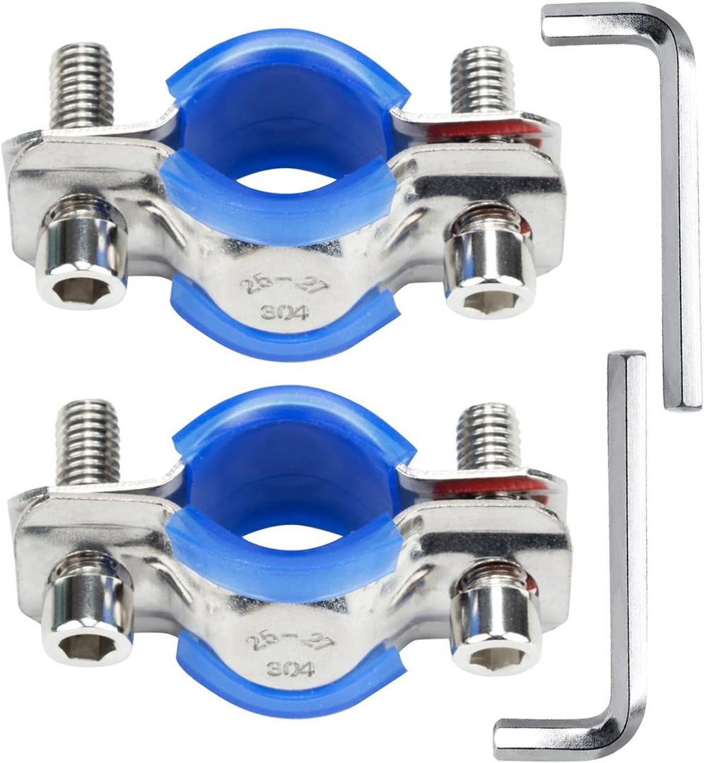 2-Pack Fix Sinking Office Chair, 304 Stainless Steel Office Chair Saver for Stop Sinking, Height-Lock Bracket for Failed Gas Cylinder, Adjustable Chair Height Without Cylinder Replacement