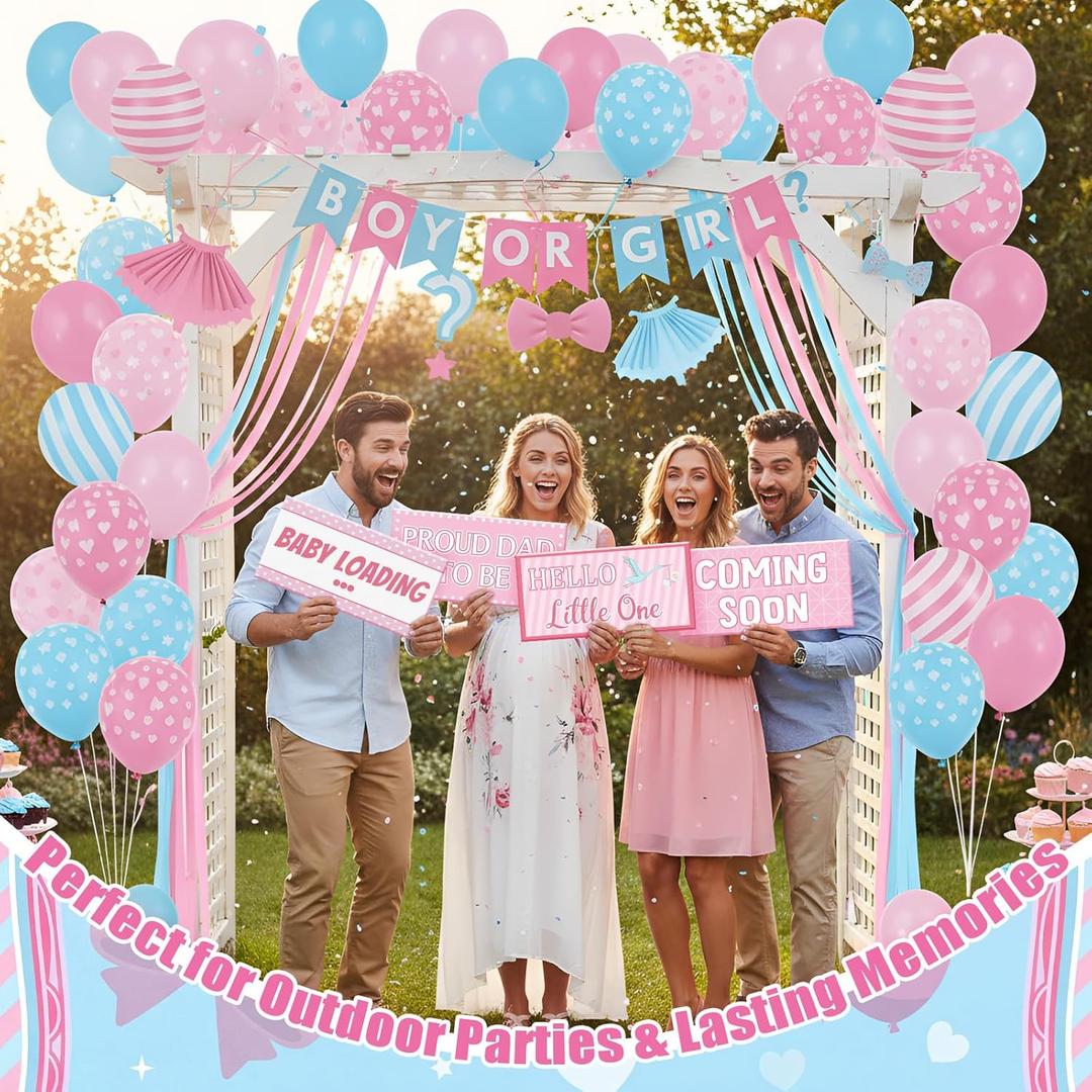 Beeveer 12pcs Baby Shower Photo Booth Props Set Baby Shower Photo Booth Kit Decorations