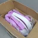 MoreFeel Collapsible Baby Bathtub for Newborn with Thermometer & 1 Hooded Towel & 1 Soft Floating Cushion,Portable Travel Bathtub with Drain Hole, Durable Foldable Baby Tubs for Infants to Toddler (Lavender)