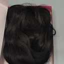 PANEWAY Hair Topper 16Inch Hair Toppers For Women Wavy Curly Dark Brown Clip In Synthetic Wiglets Pieces For Women