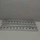 4 Pieces 1-5/8'' 12 Gauge Metal Strut Channel with Slotted Back Half Slotted Steel Channel Pre Galvanized Steel Channel Rail (2 Feet Length)