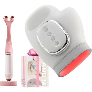 Hand Massager with Heat and Compression, Cordless Hand Massager for Arthritis and Carpal Tunnel, 3 Massage 4 Temperatures 5 Compression Models