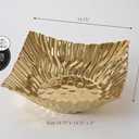Pampa Bay MASCALI D'ORO, Square Centerpiece Gold, 14 × 14 × 4 in