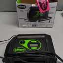 Slime 40088 Tire Inflator, Portable Car Air Compressor, Inflate Right automatic shut off, with Digital 99 psi Display, Long Hose and LED Light, 12V, 6 min inflation