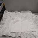 White Ruffled Pillow Shams, Pack Of 2