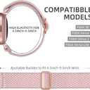 DaQin Elastic Sport Nylon Band Compatible with Fitbit Versa 2 Watch Bands Women Men, 5 Pack Adjustable Stretchy Solo Loop Wristband for Versa/Versa Lite/SE/Fitbit Versa 2 Bands Women of Smartwatch