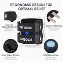 Fit Geno Sciatica Pain Relief Devices: Upgraded ReActive Plus Sciatica Pain Relief Brace  Sciatic Nerve Brace with Dual Pressure Pads Targeted Compression for Maximum Relief - Unisex (Black)