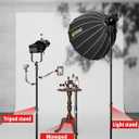 IFOOTAGE RB-A400 Round Base Light Stand Monopod, 79" Tripod Monopod for Cameras, Lights, Webcam, Live Streaming, Vlogging, Payload 22LBS(2 Pack)