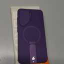 SURITCH for Samsung Galaxy S25+ Plus Phone Case, Magnetic Shockproof Protective Cover with Camera Cover & Adjustable Metal Kickstand for Galaxy S25+ Plus(2025)-Dark Purple