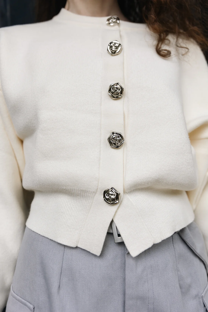 Genevieve Ivory Cardigan, Trendy Outfits, M