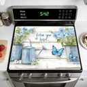 Stove Top Covers for Electric Stove: Heat Resistant Protector Glass Stove Top Expands Counter Space, Stylish Kitchen Decor (G253991)