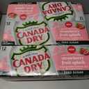 3 x Canada Dry Fruit Splash Strawberry Ginger Ale Zero Sugar Soda, 12 fl oz cans, 12 pack (EXP 11/24/26)