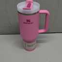 STANLEY Quencher H2.0 Tumbler with Handle and Straw 40 oz | Flowstate 3-Position Lid | Cup Holder Compatible for Travel | Insulated Stainless Steel Cup | BPA-Free | Peony