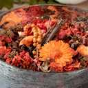 Fragrance Potpourri Bag Home Dcor | Floral Petals Vase & Bowl Filler Decoration (Orange)