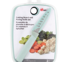 Jacent Culinary Elements Cutting Board and Paring Knife Set, 2 count