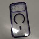 Miracase for iPhone 17 Pro Max Case 6.9" Full-Body Phone Case with Built-in Glass Screen Protector& Full Camera Protector,[Magnetic with MagSafe] Drop Proof 17 ProMax Cover, Clear Blue