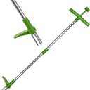 Stand Up Weed Puller Tool with Long Handle - 39" Garden Weeding Tool with 3 Claws - Detachable Weeder Hand Tool for Effortless Garden Weed Removal Without Bending or Kneeling
