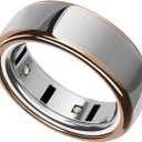 SURITCH Ring Cover for Oura Ring 4 & Oura Ring Gen 3 Horizon/Heritage, Ultra-Thin Anti-Yellow Transparent Ring Protector TPU Case for Oura Size 6/7, Support Charging with Cover on - Rosegold