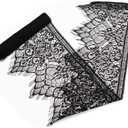 IDONGCAI Black Lace Trim Lace Ribbon Edge Trim Floral Eyelash Lace Ribbon for Garment Decoration and DIY Craft Lace Trimming 7.8''x3yards/lot