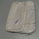 Toiletry Bag with Clear Window,Lightweight Travel Makeup Organizer with Handle,Ita Bag Style for Cosmetics & Pins