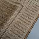 Nuloom Asha Light Brown/Ivory, 2' x 3', Casual, Striped Border, Soft and Cozy, High Traffic, Stain Resistant, Easy Clean, Durable Area Rug for Indoor/Outdoor Patio, Deck, Porch, Garden, Courtyard