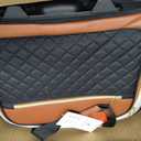 LOVEVOOK Rolling Laptop Bag Women, 17.3 Inch Laptop Briefcase with Wheels, Soft Sided Underseat Carry On Luggage Personal Item Suitcase for Work Travel Business, Black Brown Beige