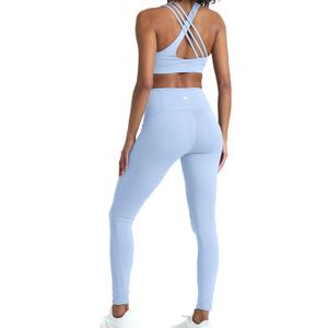 POPSUGAR 2 Piece Workout Sets for women, High Waist Leggings and Sports Bra Yoga Set Matching Gym Pilates Running Work Outfit (Medium, Dawn)