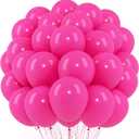 Voircoloria Hot Pink Balloons, 66pack 12inch Dark Pink Latex Party Balloons for Wedding, Birthday, Graduation, Bridal Shower, Baby Shower, Gender Reveal, Anniversary, Anniversary Party Decorations