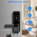 UMIKSMART WiFi Smart Door Lock, Camera Doorbell, Fingerprint, Charcoal
