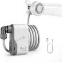 FLEXTAILGEAR MAX Shower Portable Shower for Camping, Rechargeable Outdoor Camping Shower, Portable Shower Pump with USB-C,Shower Pump for Hiking, Car wash, Pet Cleaning, Beach Vacations (White)