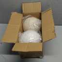 Briful 5.9'' Christmas Ball Ornaments Xmas Trees Decorations, 2PCS Small White Pearl and Textured Weaving Extra-Large Christmas Hanging Balls for Xmas Garland Wreath Mantle Decor