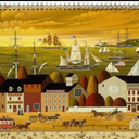 2025 Wall Calendar [13 pages 8"x12"] YESTERYEAR by Charles Wysocki Vintage Modern Museum Art Retro Poster Pixelart, 2 Pack