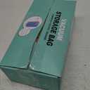 Cozy Essential Travel Vacuum Clothes Bags with Rechargeable Electric Pump for Luggage, Suitcase, Vacuum Seal Compression Space Saver Bags for Clothing, 8 Pack