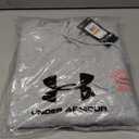 Under Armour Men's Project Rock Red One North Pole Training Club Hoodie (Gray)