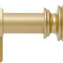 Gold Curtain Rod for Windows 48 to 84 or 88 Inch, 5/8 Inch Diameter Adjustable Curtain Rods With Brackets, Heavy Duty Easy to Install Curtain Rods for Bedroom, Outdoor Curtain Rod for Patio