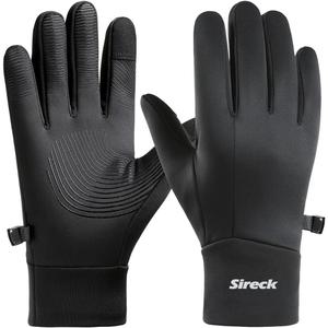 Sireck Water-Resistant Winter Gloves for Men, Touchscreen and Fleece Thermal Cold Weather Gloves, Snow Ski Gloves Winter Gear (X-Large)