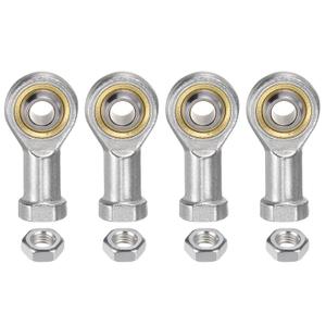 uxcell 4pcs SI8TK PHSA8 M8 Female Rod End Bearing M8x1.25 Right Hand Thread, Self-Lubricating Joint Rod Ends, Includes Jam Nut