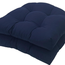 Outdoor Chair Cushions 2-Pack Replacement Cushions for Rattan Chairs & Swing Chairs Comfortable Patio Seat Cushions Waterproof Blue Garden Pillow