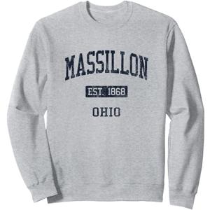 Massillon OH JN4 Vintage Athletic Blue Design Sweatshirt, 2XL