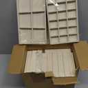 Inbagi 12 Pcs Small Velvet Jewelry Tray Stackable Jewelry Organizer Drawers Insert Divided Storage Display Trays for Earring Ring Brooch Watch Necklace Bracelet 8.3 x 5 x 1 Inches