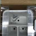 zccz Toothbrush Holder, Countertop Marble Look Electric Toothbrush Toothpaste Makeup Brush Razor Holder Stand Bathroom Organizer with Detachable Tray (2. White Marble)