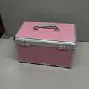 Medicine Box with Combination Lock - 13.4"x7.6"x8.2" First Aid Safe Medication Storage Case, Personal Items Safe Case for Hospital & Home & Outdoor 【Pink】