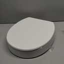 KOHLER 25876-0 Hyten 3" Height, Elevated Soft Close Round Toilet Seat, Contoured Seat with Grip-Tight Bumpers, Quick-Attach Hardware, White